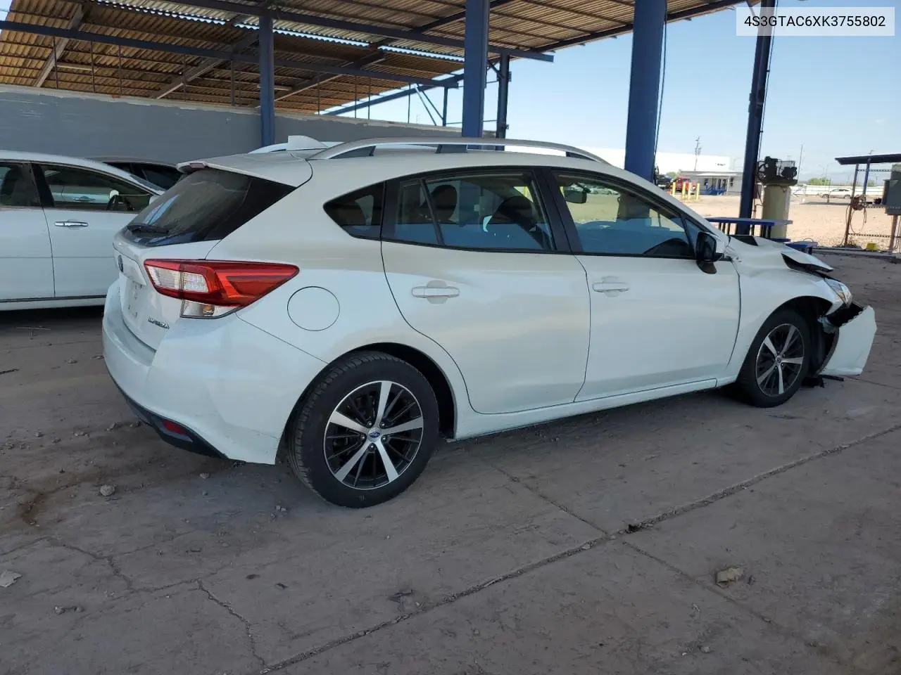 2019 Subaru Impreza Premium VIN: 4S3GTAC6XK3755802 Lot: 63002505