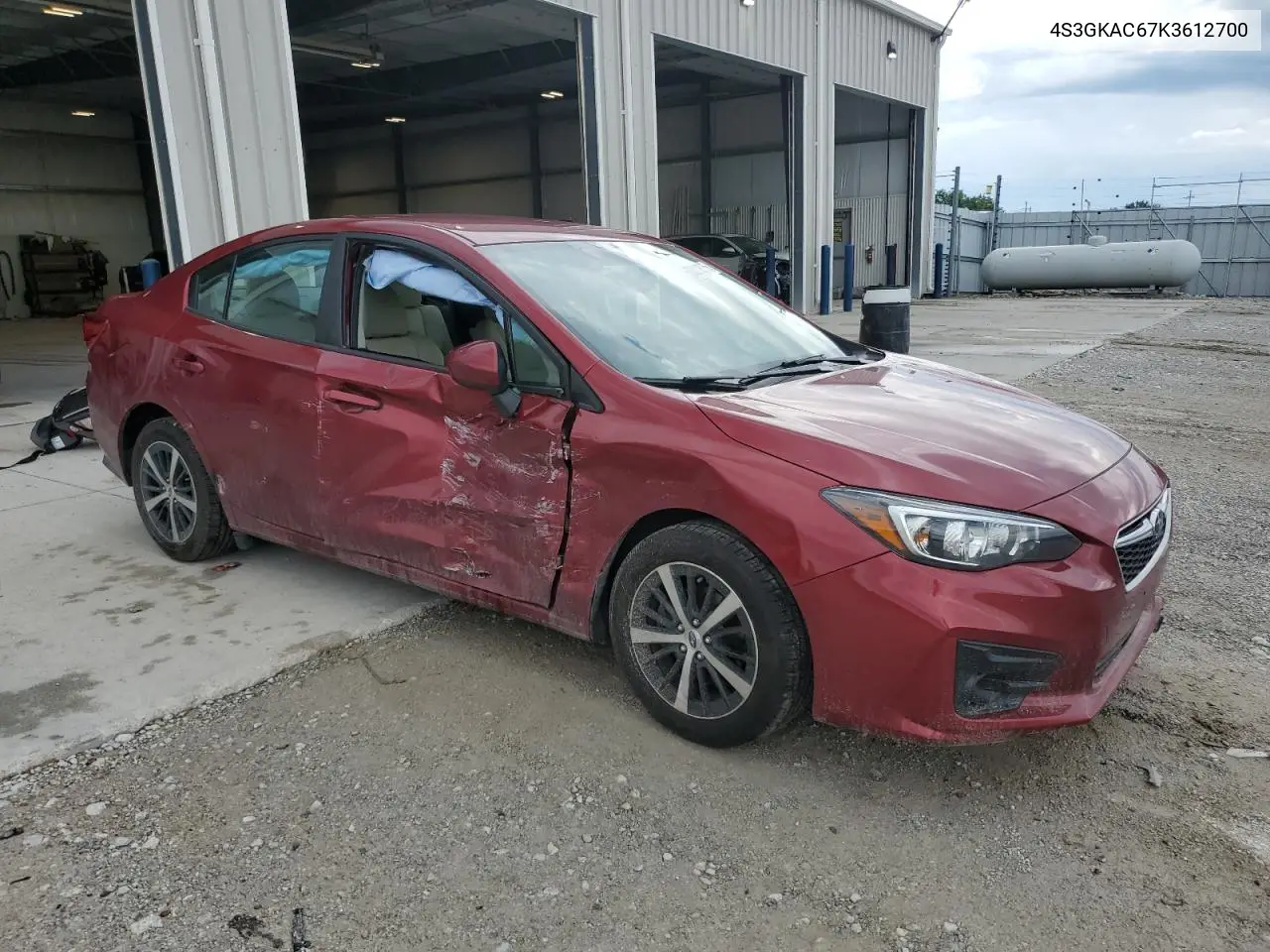 2019 Subaru Impreza Premium VIN: 4S3GKAC67K3612700 Lot: 63211605