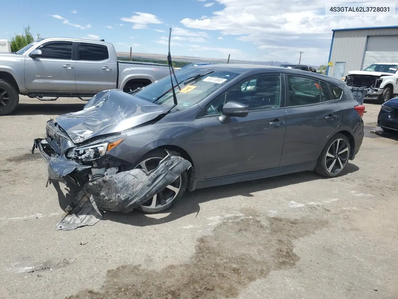 2020 Subaru Impreza Sport VIN: 4S3GTAL62L3728031 Lot: 56913695