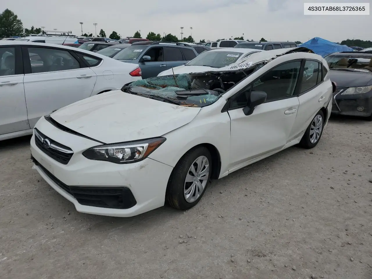 2020 Subaru Impreza VIN: 4S3GTAB68L3726365 Lot: 60624075