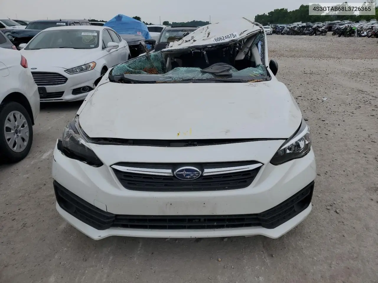 2020 Subaru Impreza VIN: 4S3GTAB68L3726365 Lot: 60624075