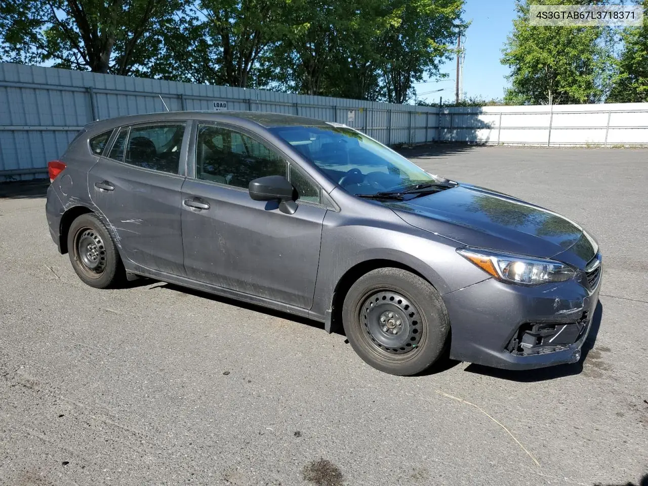 2020 Subaru Impreza VIN: 4S3GTAB67L3718371 Lot: 62015285
