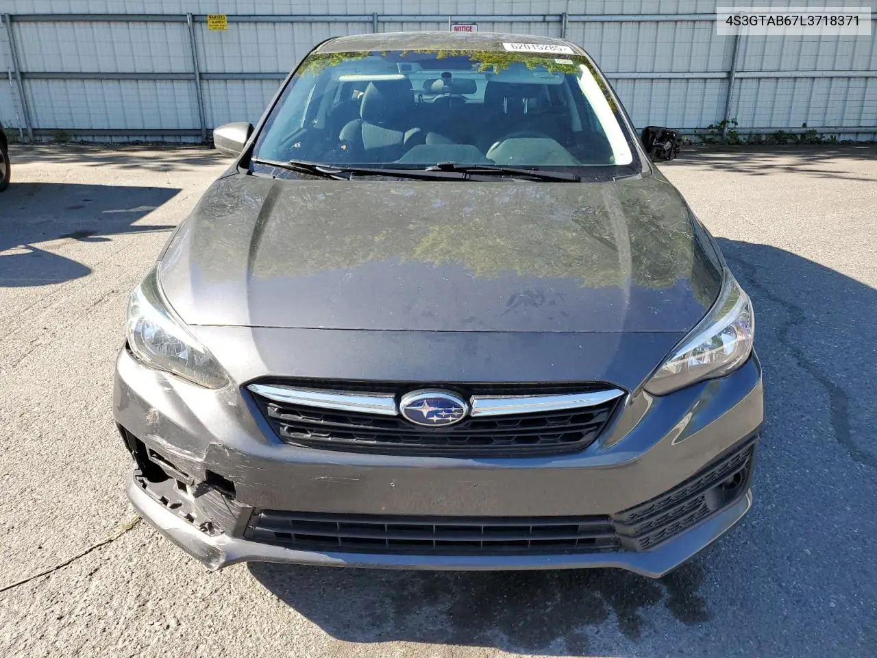 2020 Subaru Impreza VIN: 4S3GTAB67L3718371 Lot: 62015285