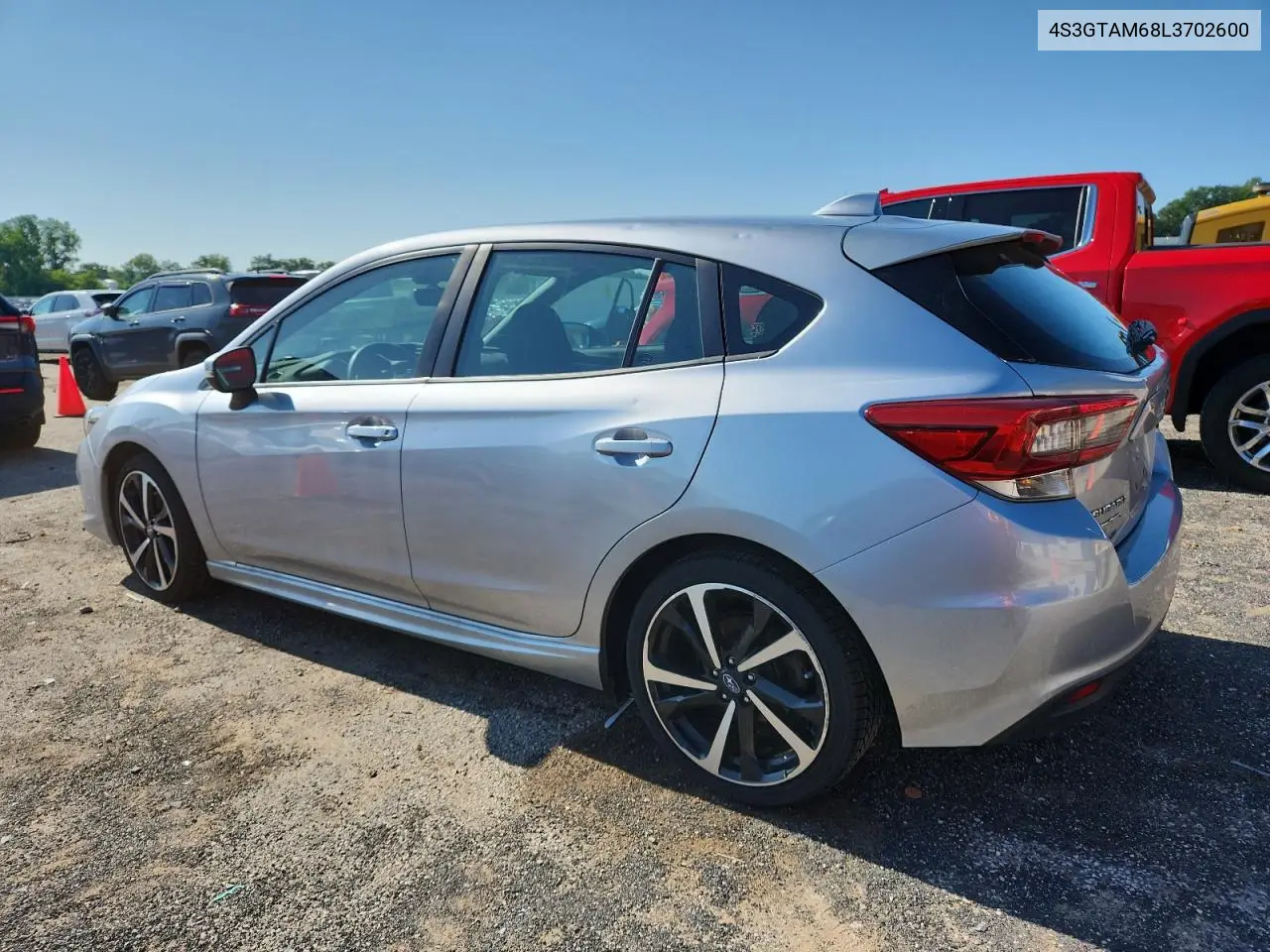 2020 Subaru Impreza Sport VIN: 4S3GTAM68L3702600 Lot: 62135295