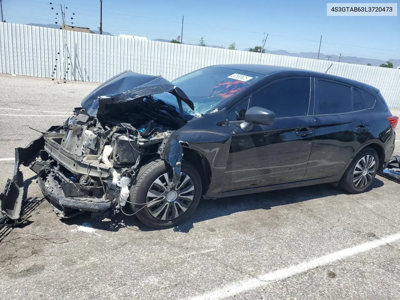 2020 Subaru Impreza VIN: 4S3GTAB63L3720473 Lot: 62688625