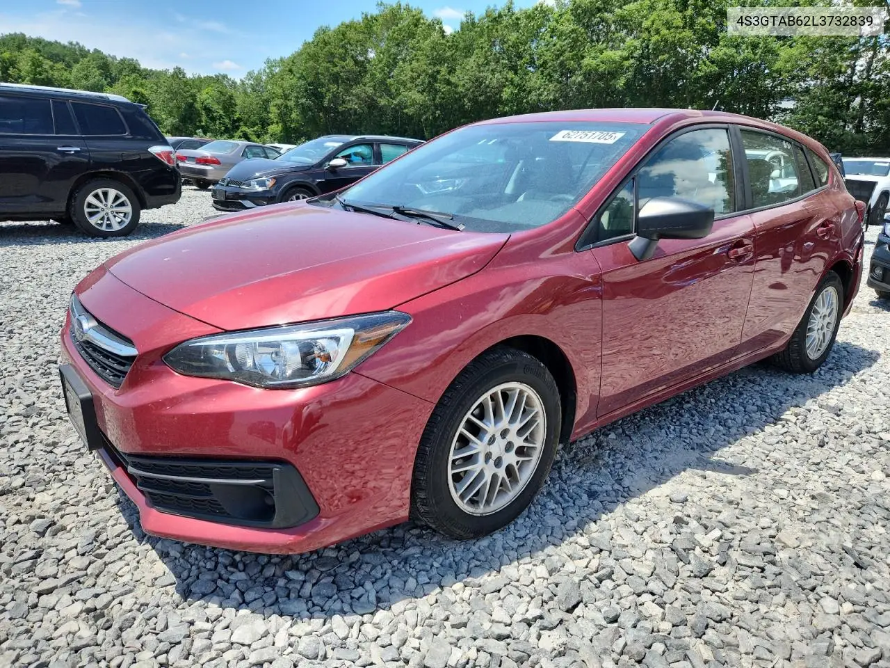 2020 Subaru Impreza VIN: 4S3GTAB62L3732839 Lot: 62751705