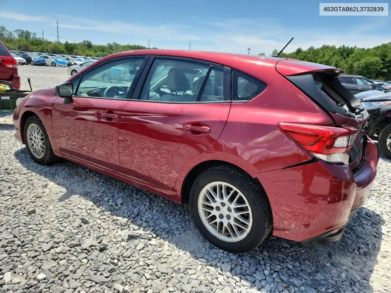 2020 Subaru Impreza VIN: 4S3GTAB62L3732839 Lot: 62751705