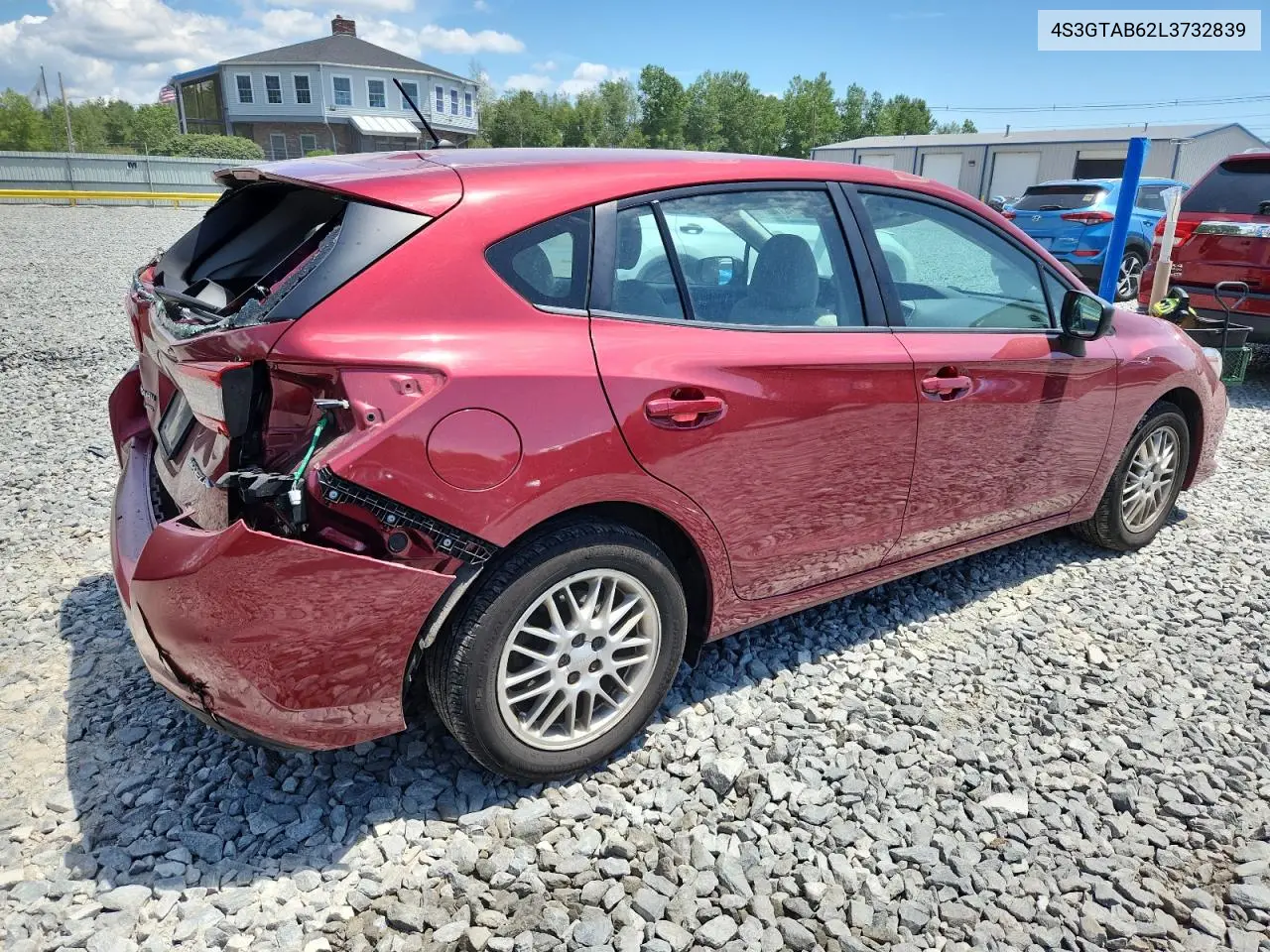 2020 Subaru Impreza VIN: 4S3GTAB62L3732839 Lot: 62751705