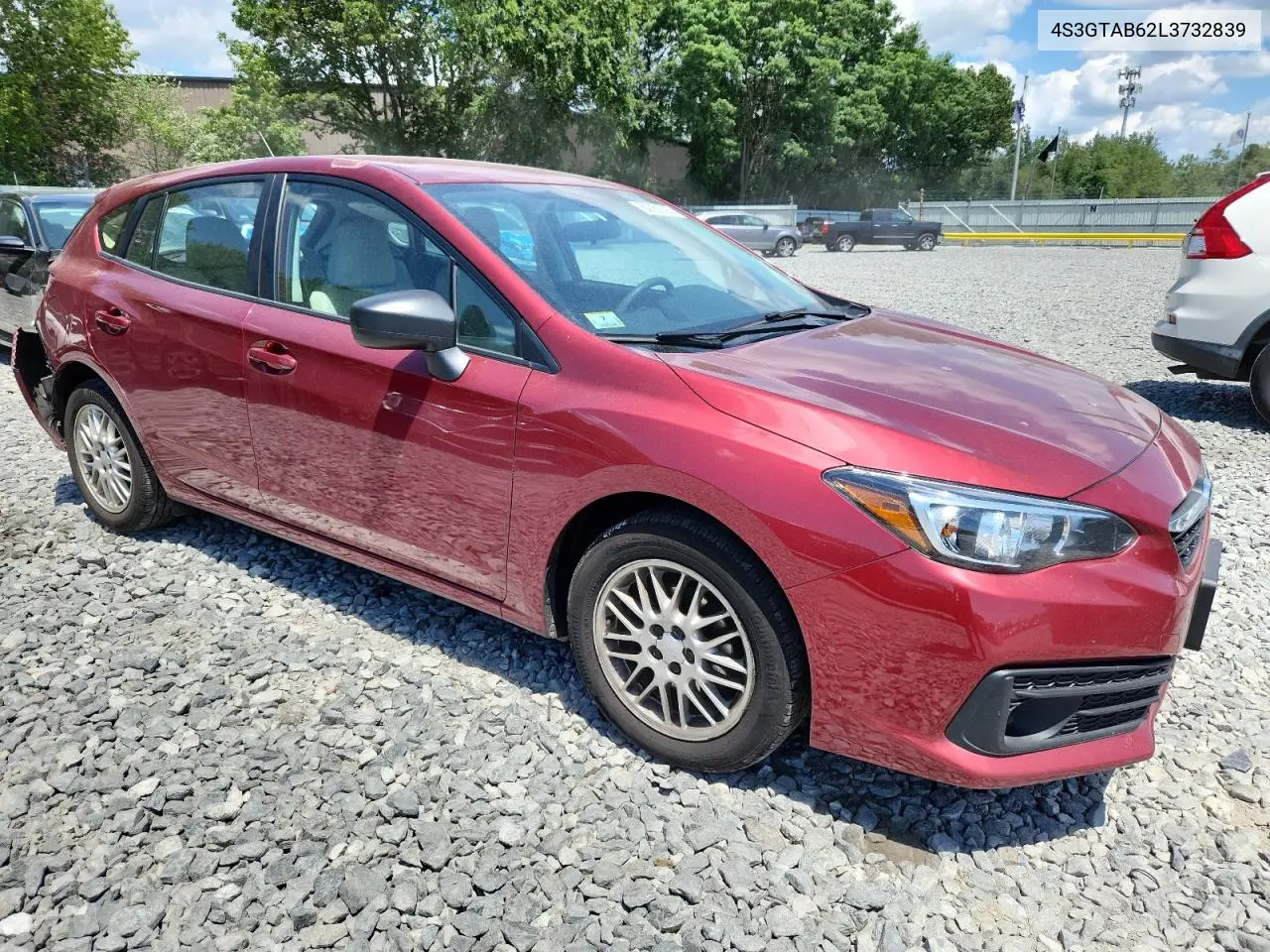 2020 Subaru Impreza VIN: 4S3GTAB62L3732839 Lot: 62751705