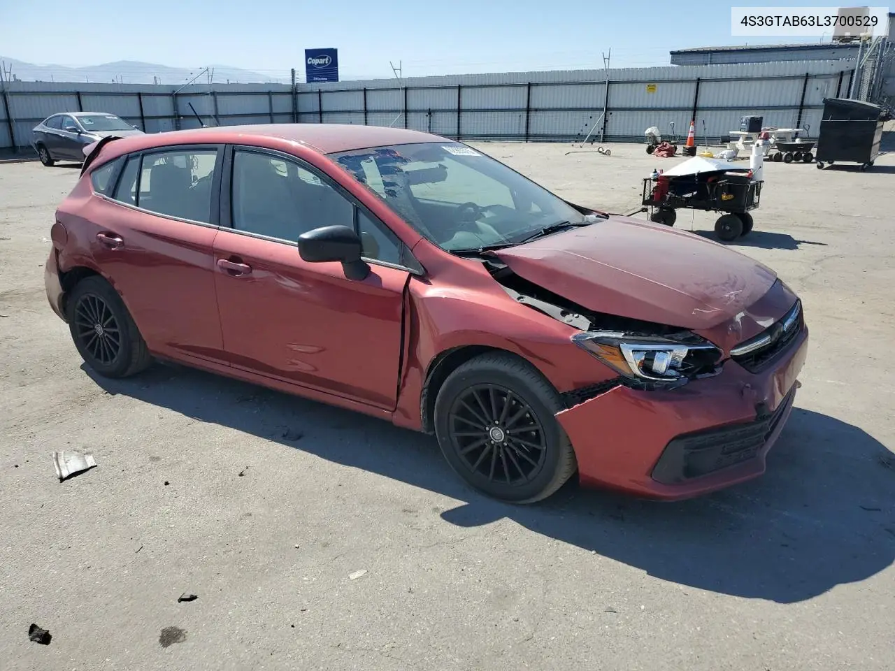 2020 Subaru Impreza VIN: 4S3GTAB63L3700529 Lot: 62965575