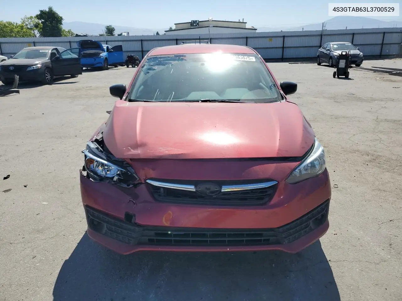 2020 Subaru Impreza VIN: 4S3GTAB63L3700529 Lot: 62965575