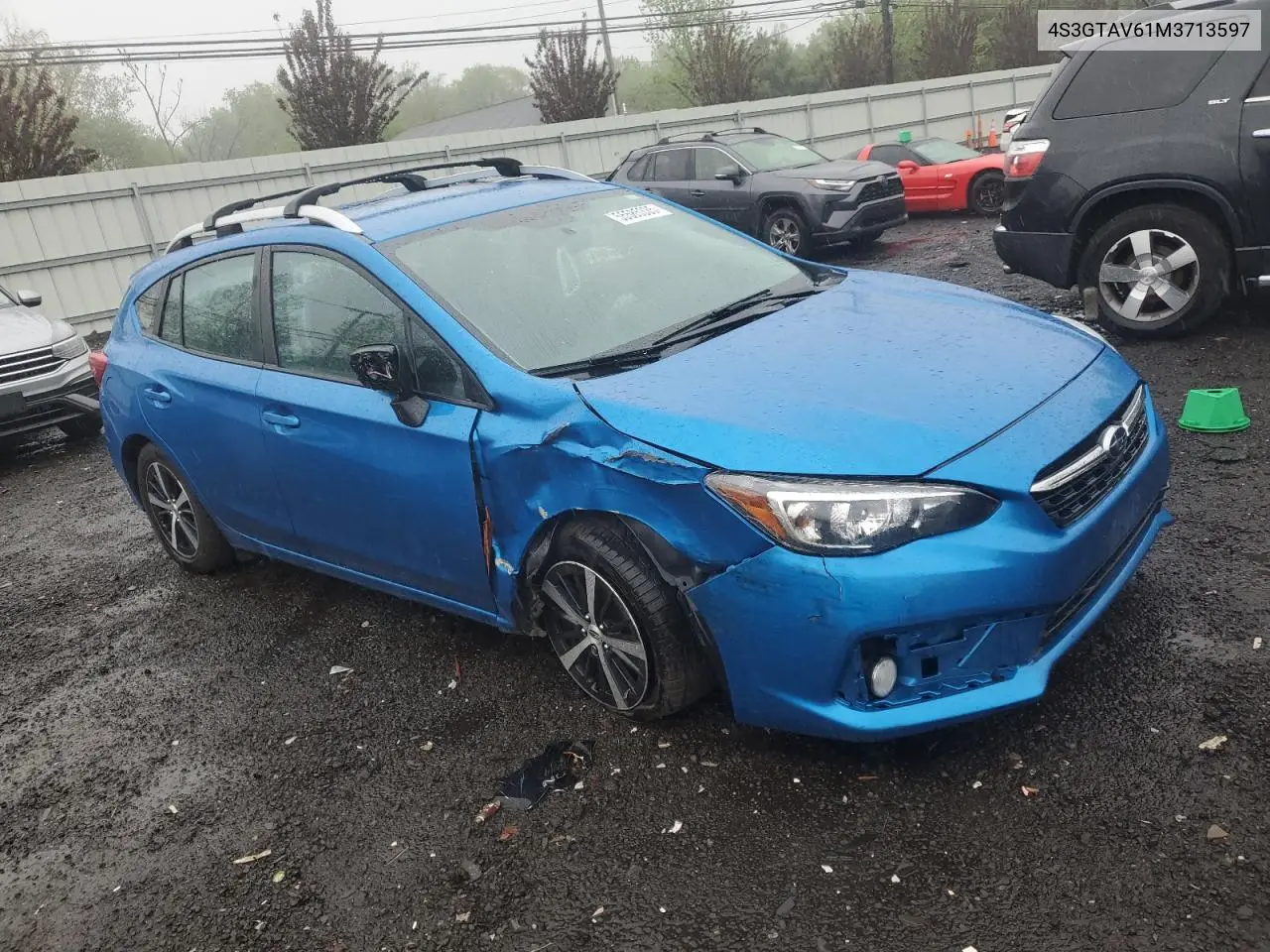 2021 Subaru Impreza Premium VIN: 4S3GTAV61M3713597 Lot: 55585335