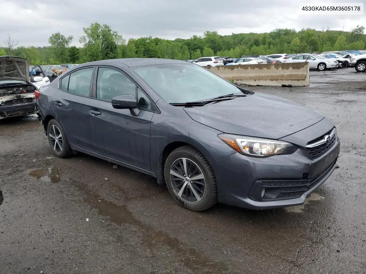 2021 Subaru Impreza Premium VIN: 4S3GKAD65M3605178 Lot: 56871975