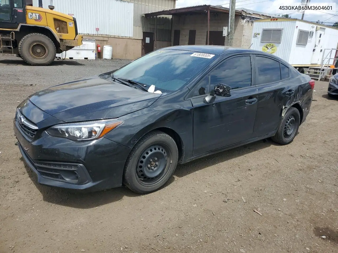 2021 Subaru Impreza VIN: 4S3GKAB63M3604601 Lot: 61808005