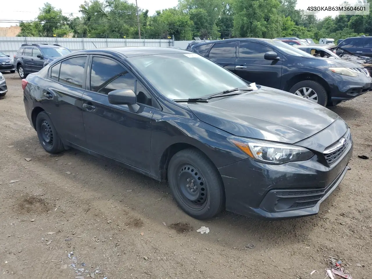 2021 Subaru Impreza VIN: 4S3GKAB63M3604601 Lot: 61808005