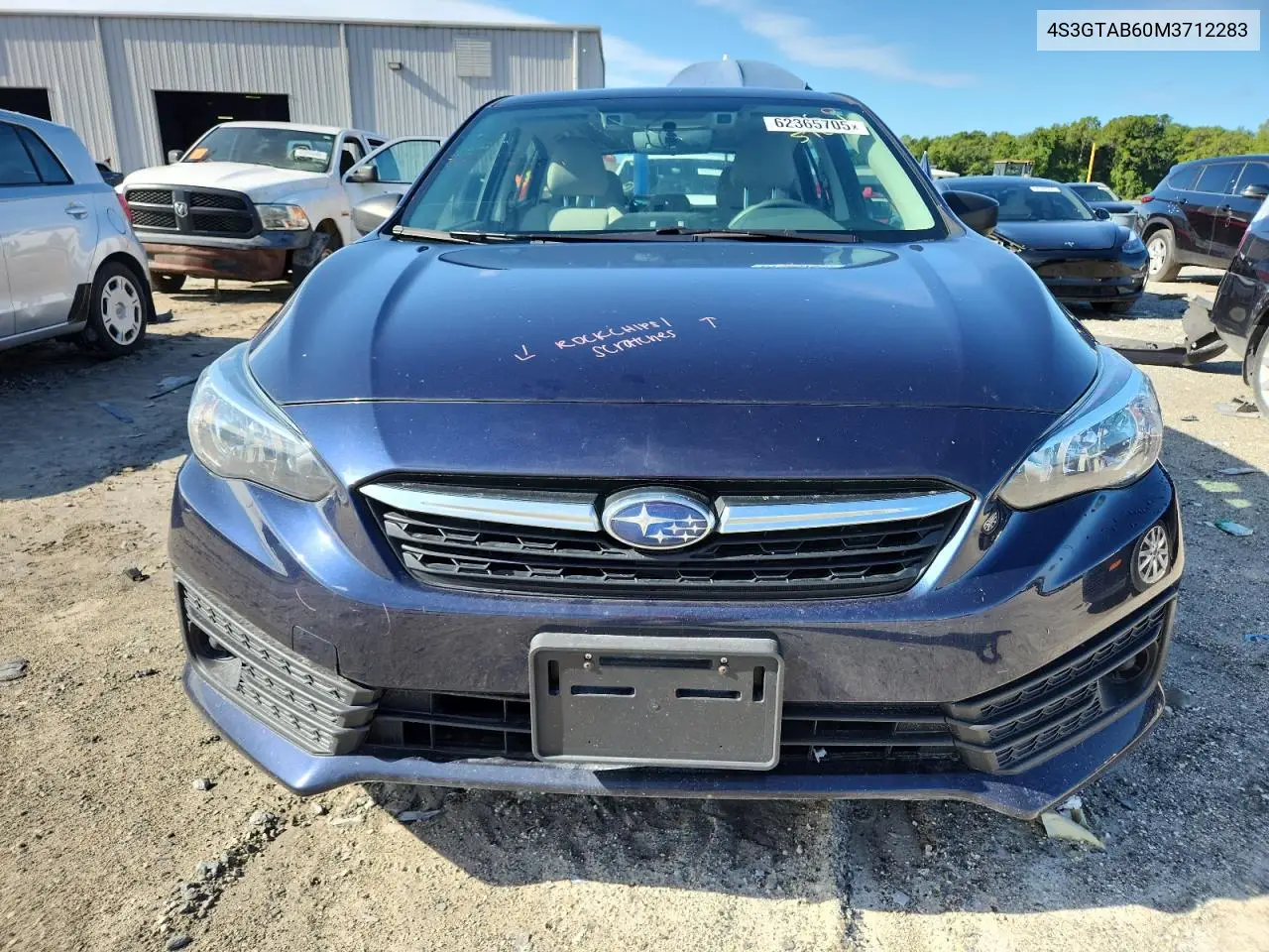 2021 Subaru Impreza VIN: 4S3GTAB60M3712283 Lot: 62365705