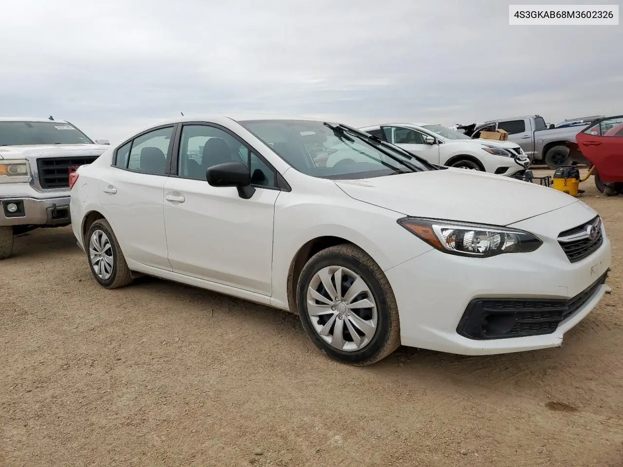 2021 Subaru Impreza VIN: 4S3GKAB68M3602326 Lot: 62389105