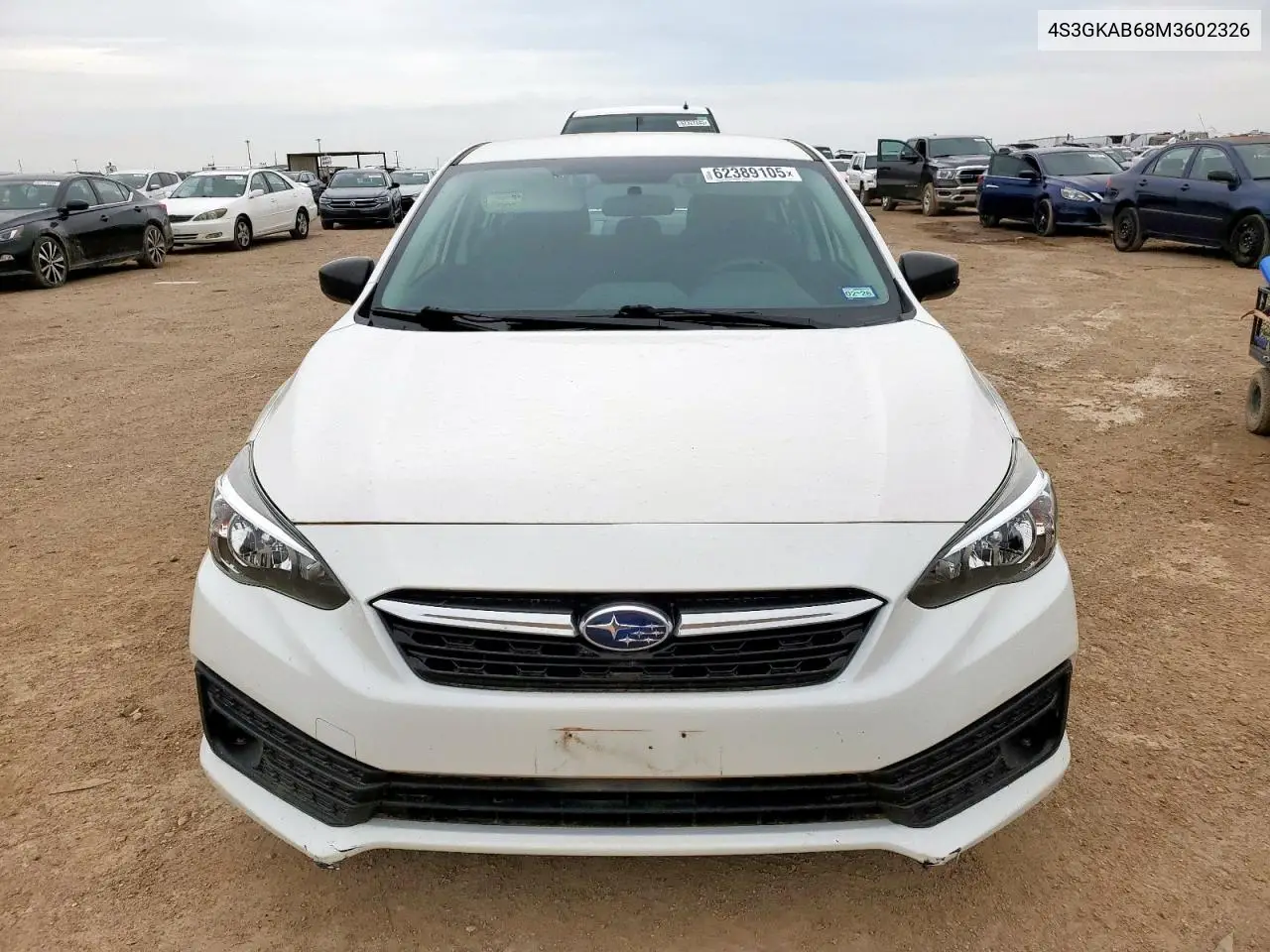 2021 Subaru Impreza VIN: 4S3GKAB68M3602326 Lot: 62389105