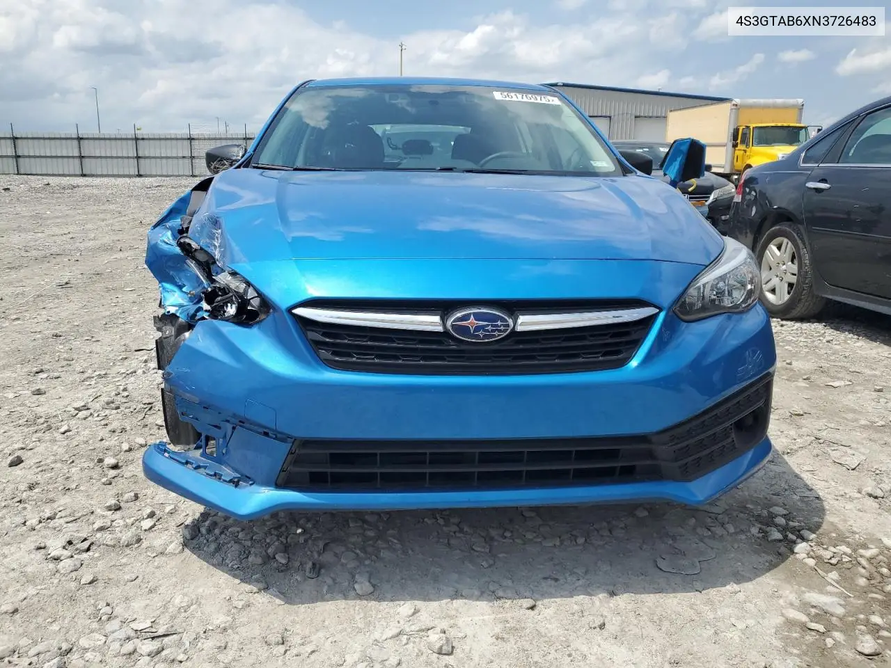 2022 Subaru Impreza VIN: 4S3GTAB6XN3726483 Lot: 56176975