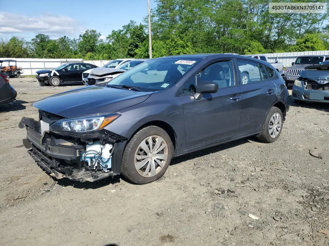 2022 Subaru Impreza VIN: 4S3GTAB6XN3705147 Lot: 56573885