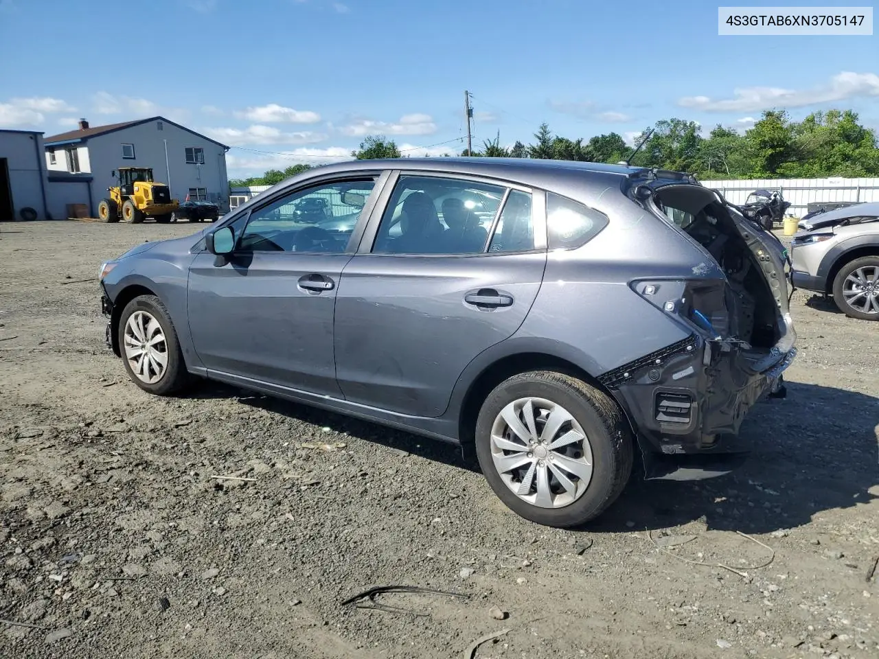 2022 Subaru Impreza VIN: 4S3GTAB6XN3705147 Lot: 56573885