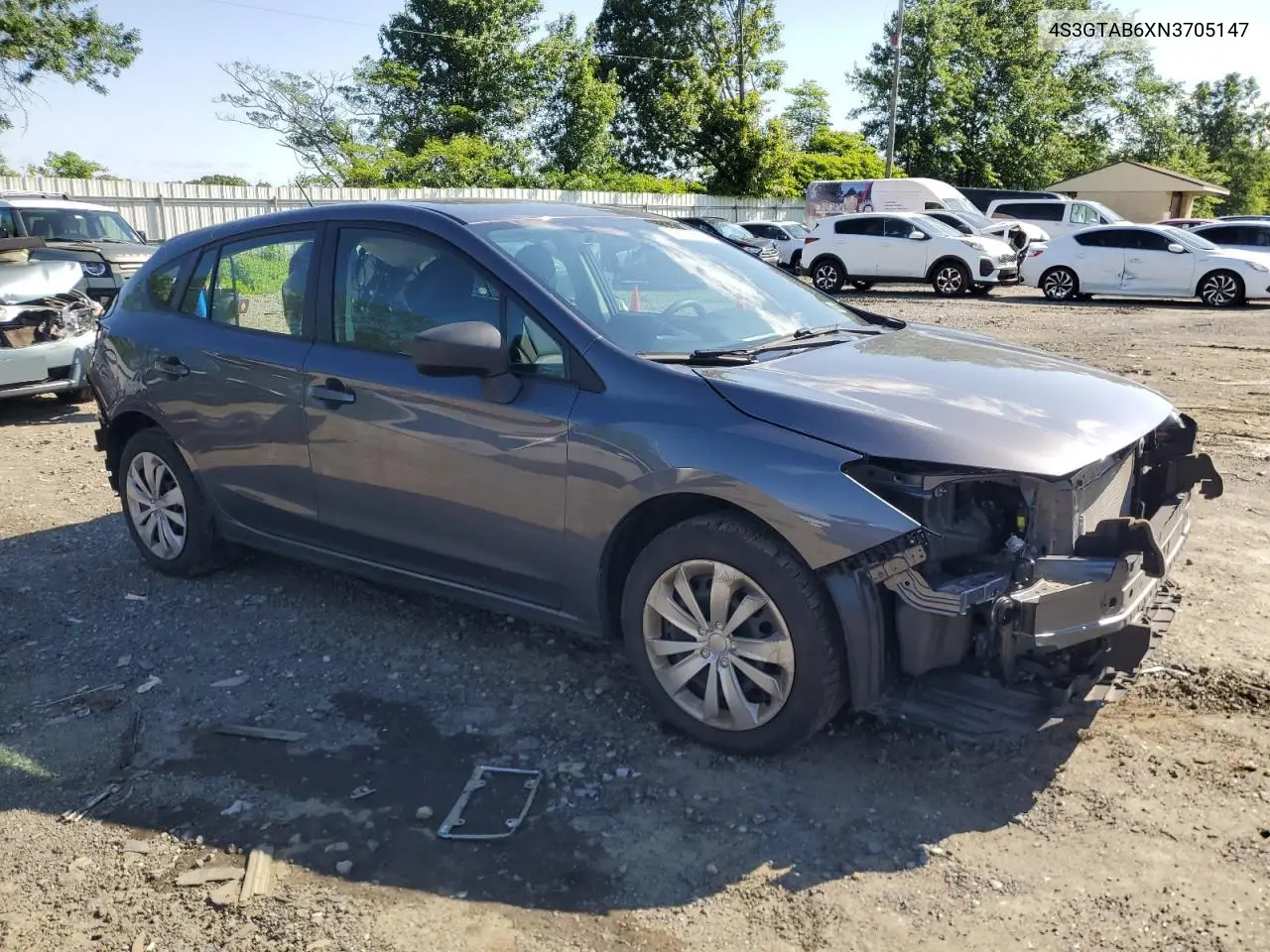 2022 Subaru Impreza VIN: 4S3GTAB6XN3705147 Lot: 56573885