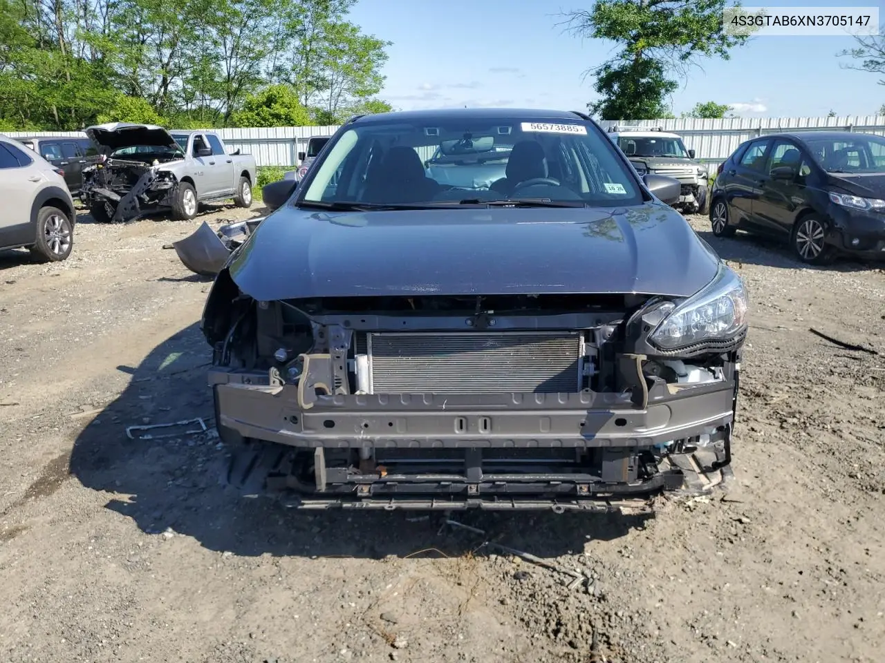 2022 Subaru Impreza VIN: 4S3GTAB6XN3705147 Lot: 56573885