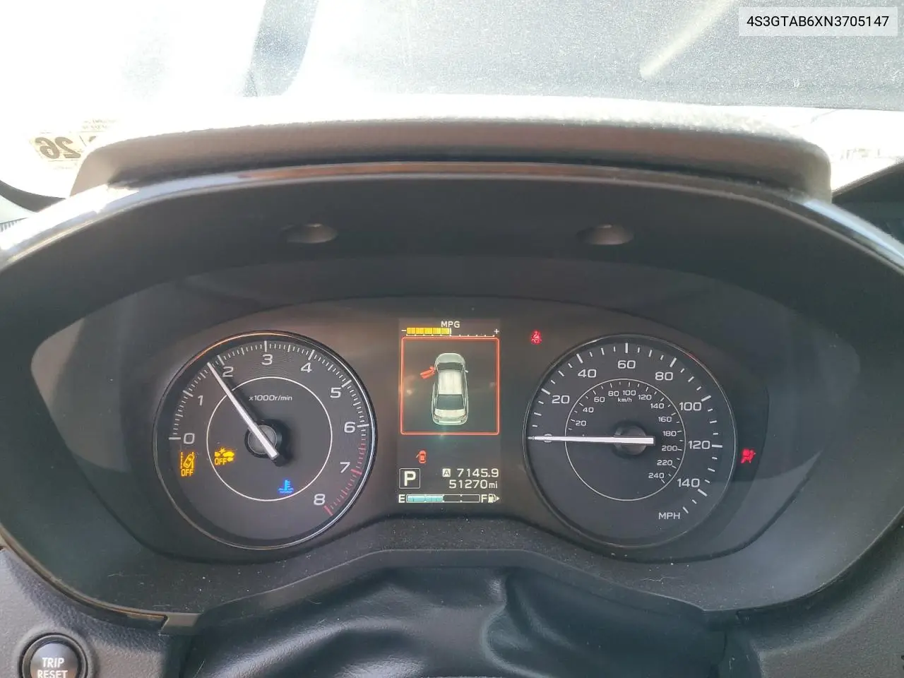 2022 Subaru Impreza VIN: 4S3GTAB6XN3705147 Lot: 56573885