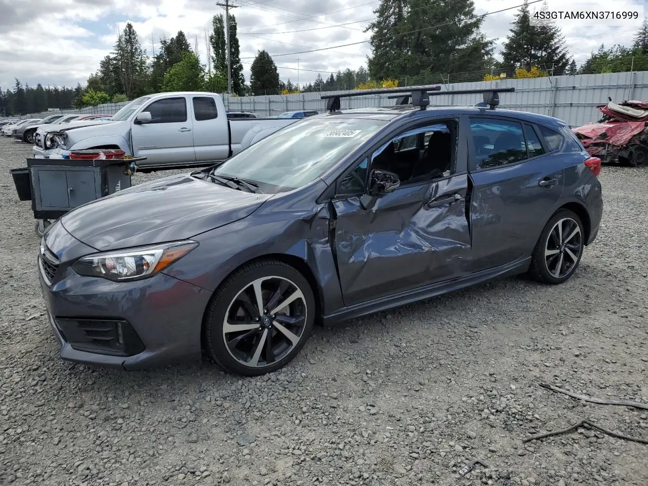 2022 Subaru Impreza Sport VIN: 4S3GTAM6XN3716999 Lot: 56902405