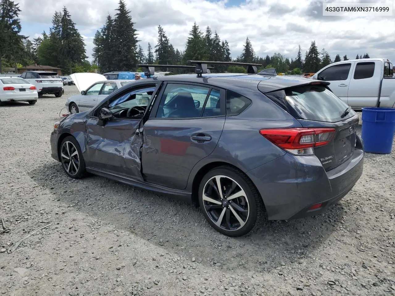 2022 Subaru Impreza Sport VIN: 4S3GTAM6XN3716999 Lot: 56902405