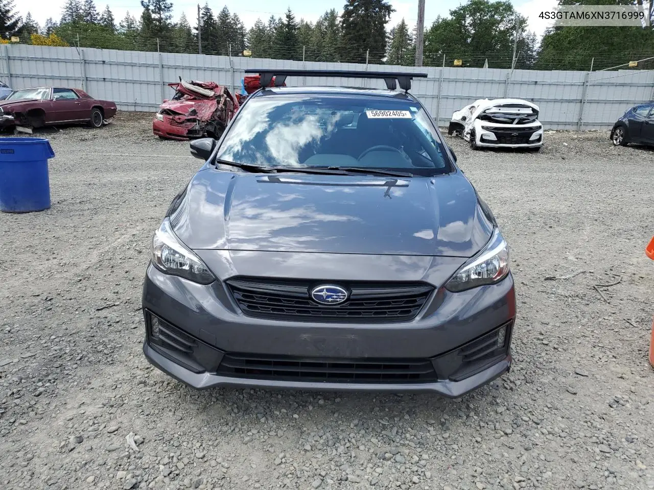 2022 Subaru Impreza Sport VIN: 4S3GTAM6XN3716999 Lot: 56902405