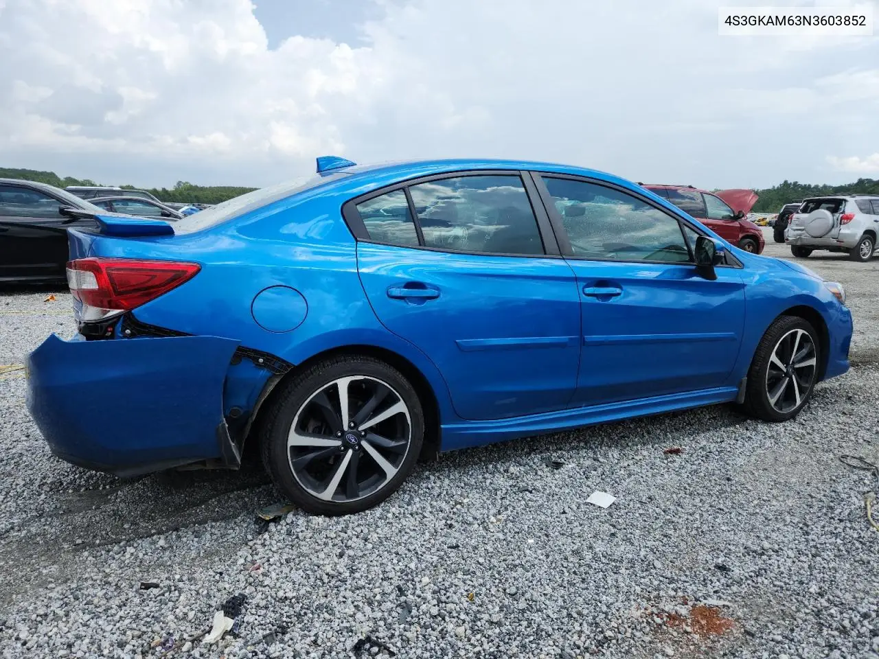 2022 Subaru Impreza Sport VIN: 4S3GKAM63N3603852 Lot: 62514665