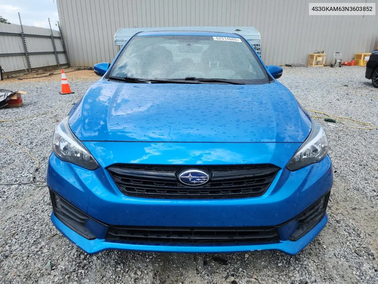 2022 Subaru Impreza Sport VIN: 4S3GKAM63N3603852 Lot: 62514665