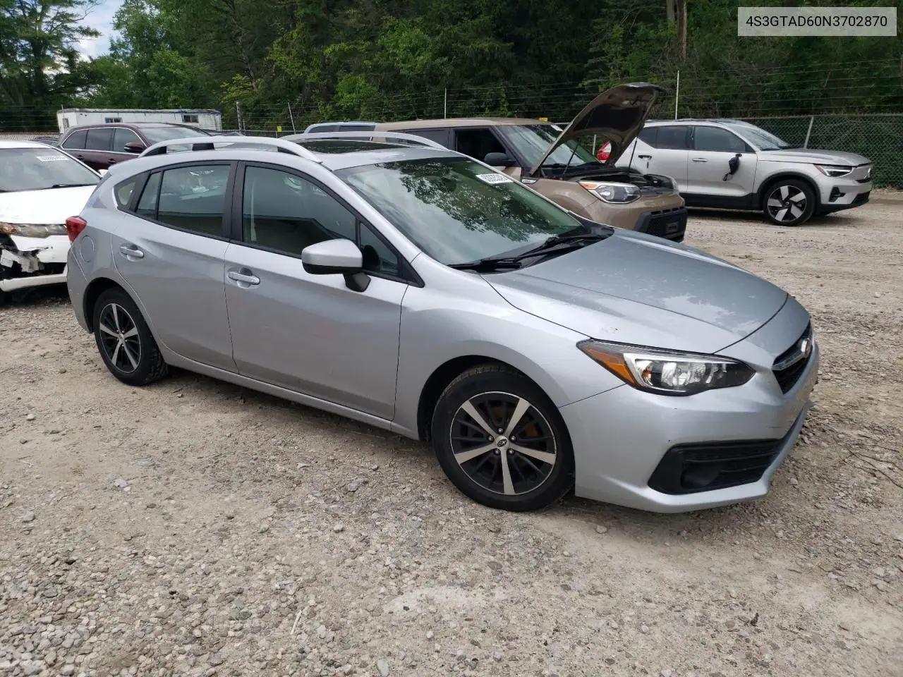 2022 Subaru Impreza Premium VIN: 4S3GTAD60N3702870 Lot: 62925245