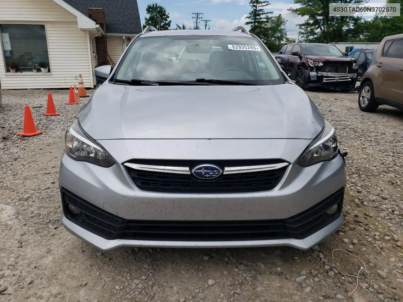 2022 Subaru Impreza Premium VIN: 4S3GTAD60N3702870 Lot: 62925245