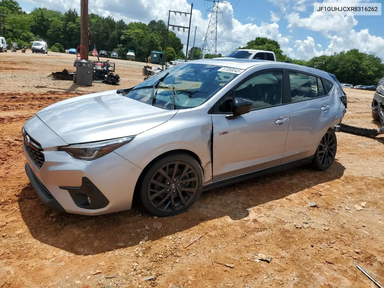 2024 Subaru Impreza Rs VIN: JF1GUHJCXR8316262 Lot: 57058545