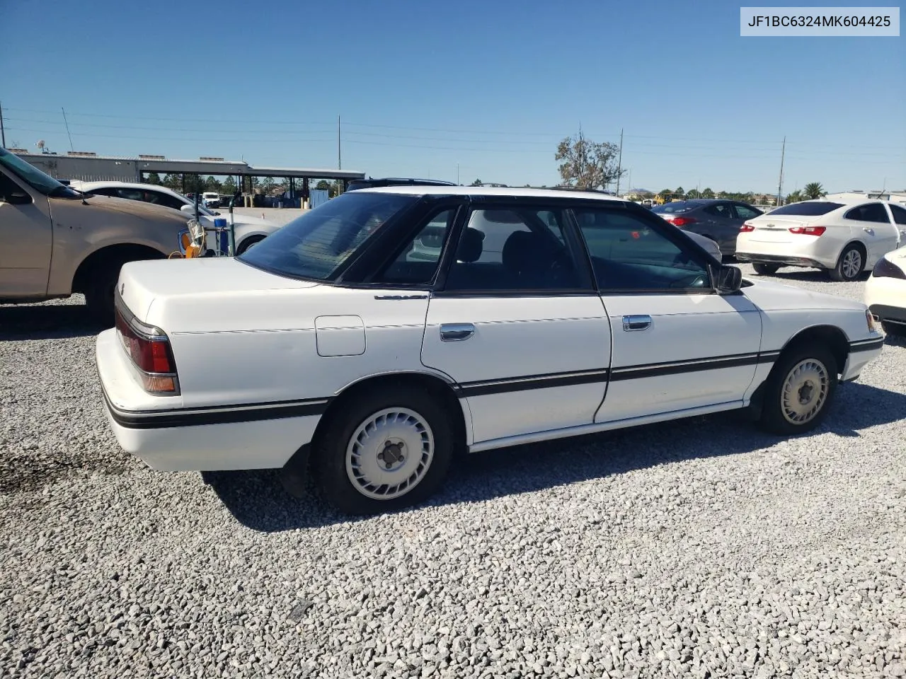 1991 Subaru Legacy L VIN: JF1BC6324MK604425 Lot: 81593374