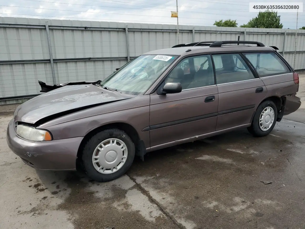 1995 Subaru Legacy L VIN: 4S3BK6353S6320880 Lot: 65086335