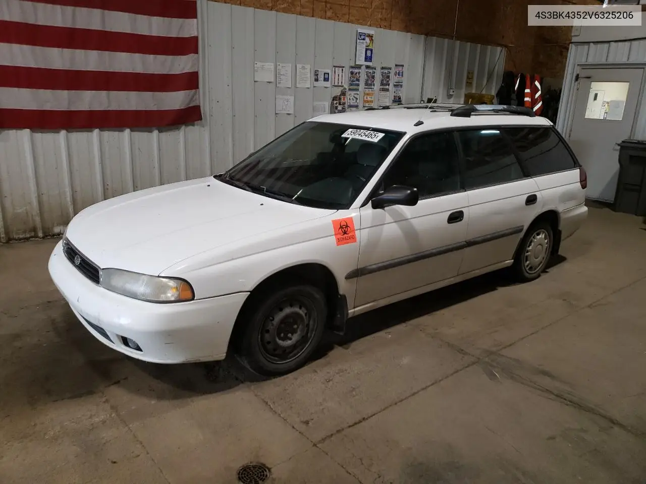 1997 Subaru Legacy L VIN: 4S3BK4352V6325206 Lot: 59045465