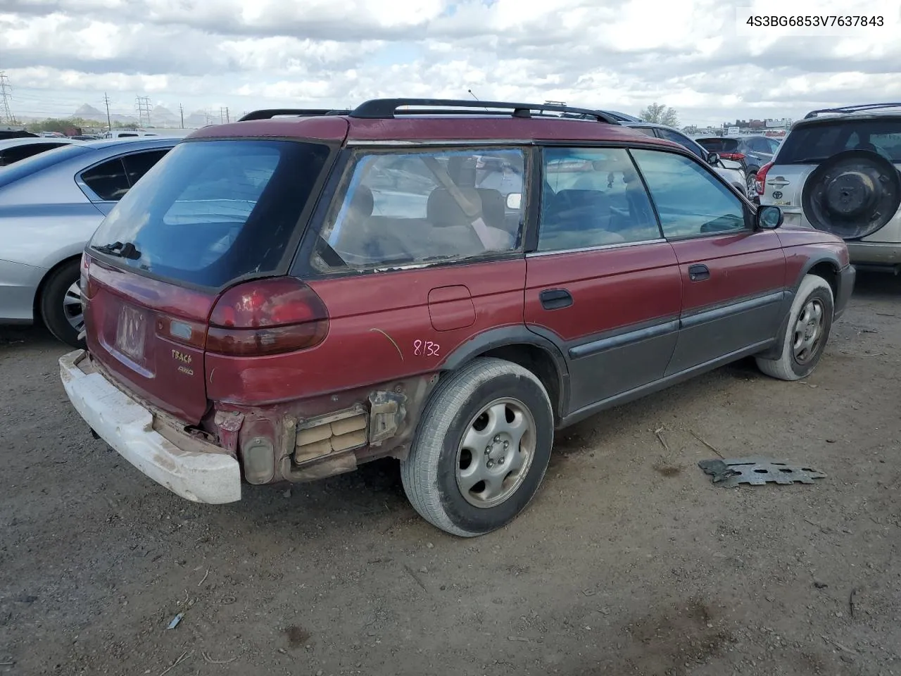 1997 Subaru Legacy Outback VIN: 4S3BG6853V7637843 Lot: 76944614