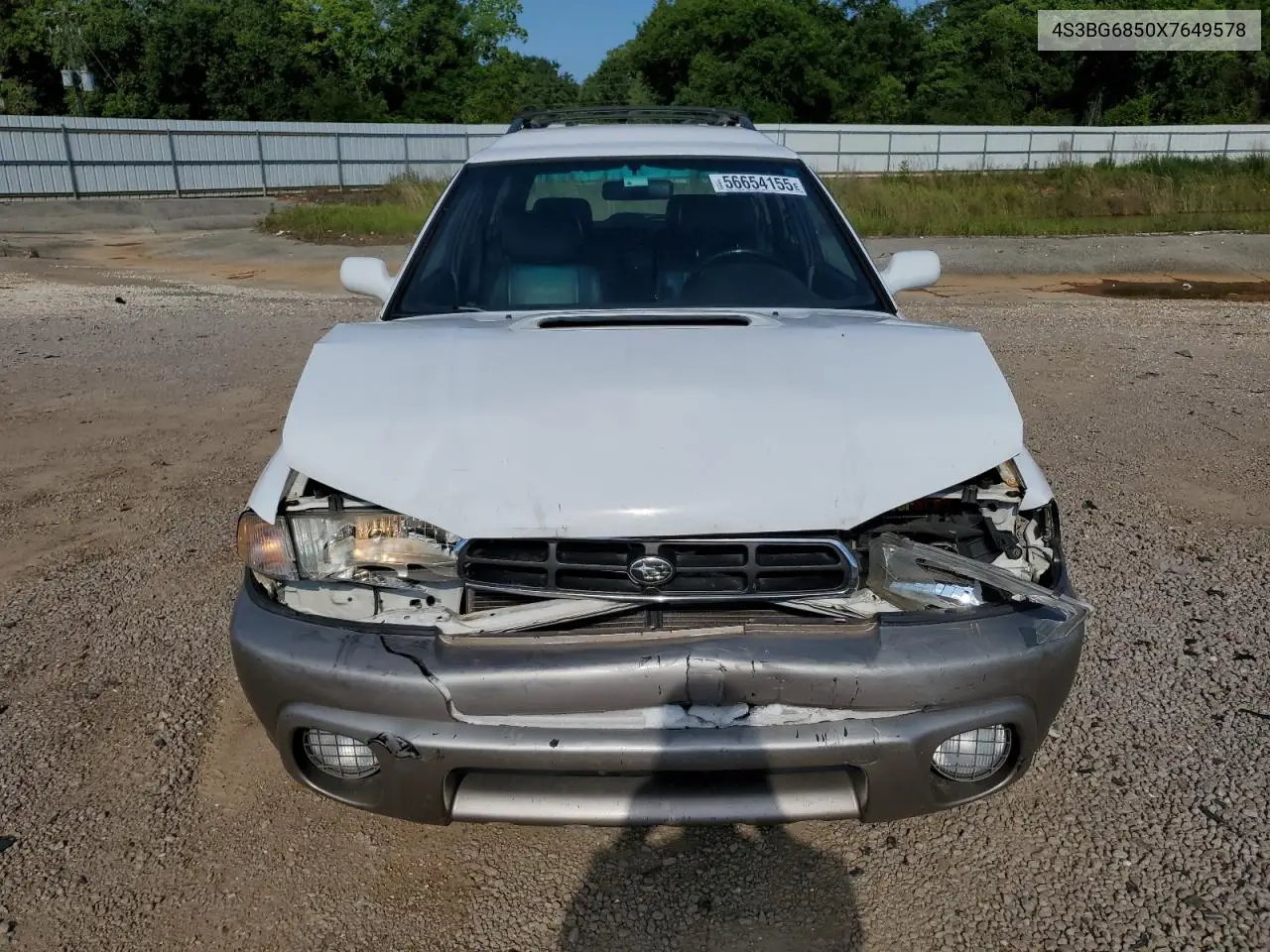 1999 Subaru Legacy Outback VIN: 4S3BG6850X7649578 Lot: 56654155
