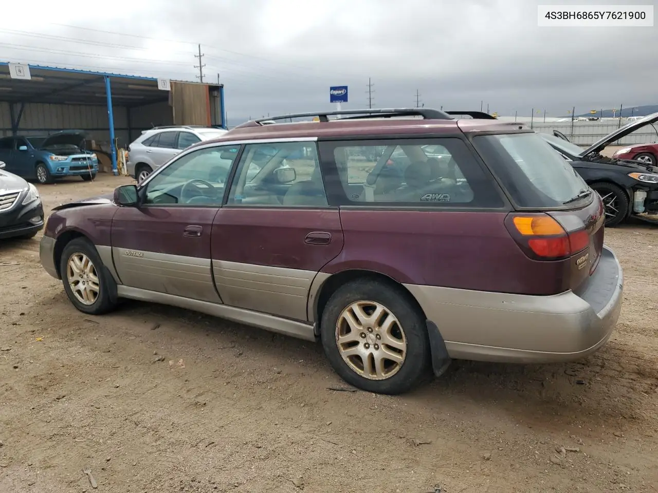 2000 Subaru Legacy Outback Limited VIN: 4S3BH6865Y7621900 Lot: 53691725