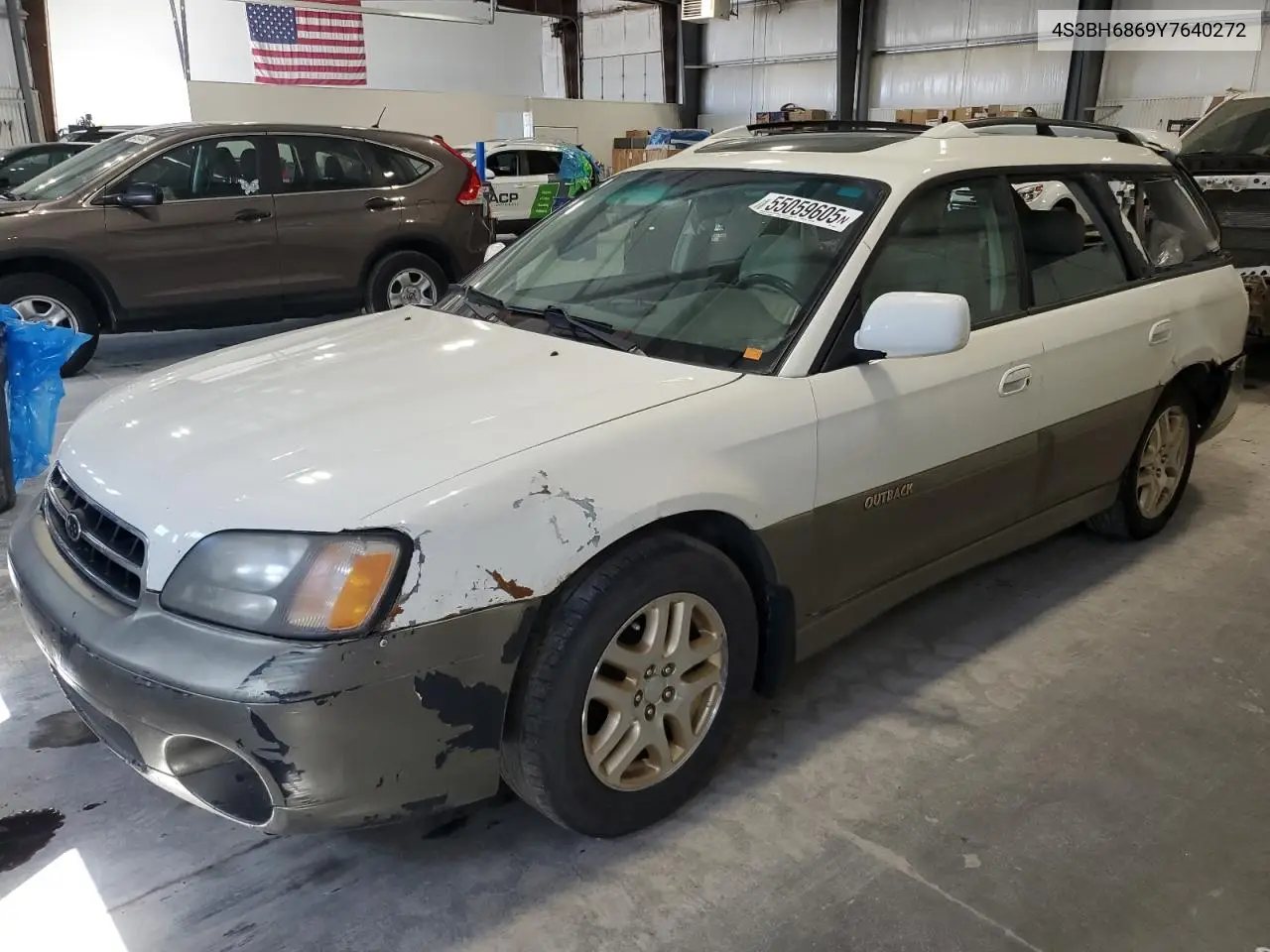 2000 Subaru Legacy Outback Limited VIN: 4S3BH6869Y7640272 Lot: 55059605