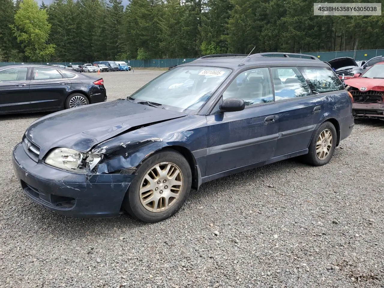 2000 Subaru Legacy L VIN: 4S3BH6358Y6305038 Lot: 56010605