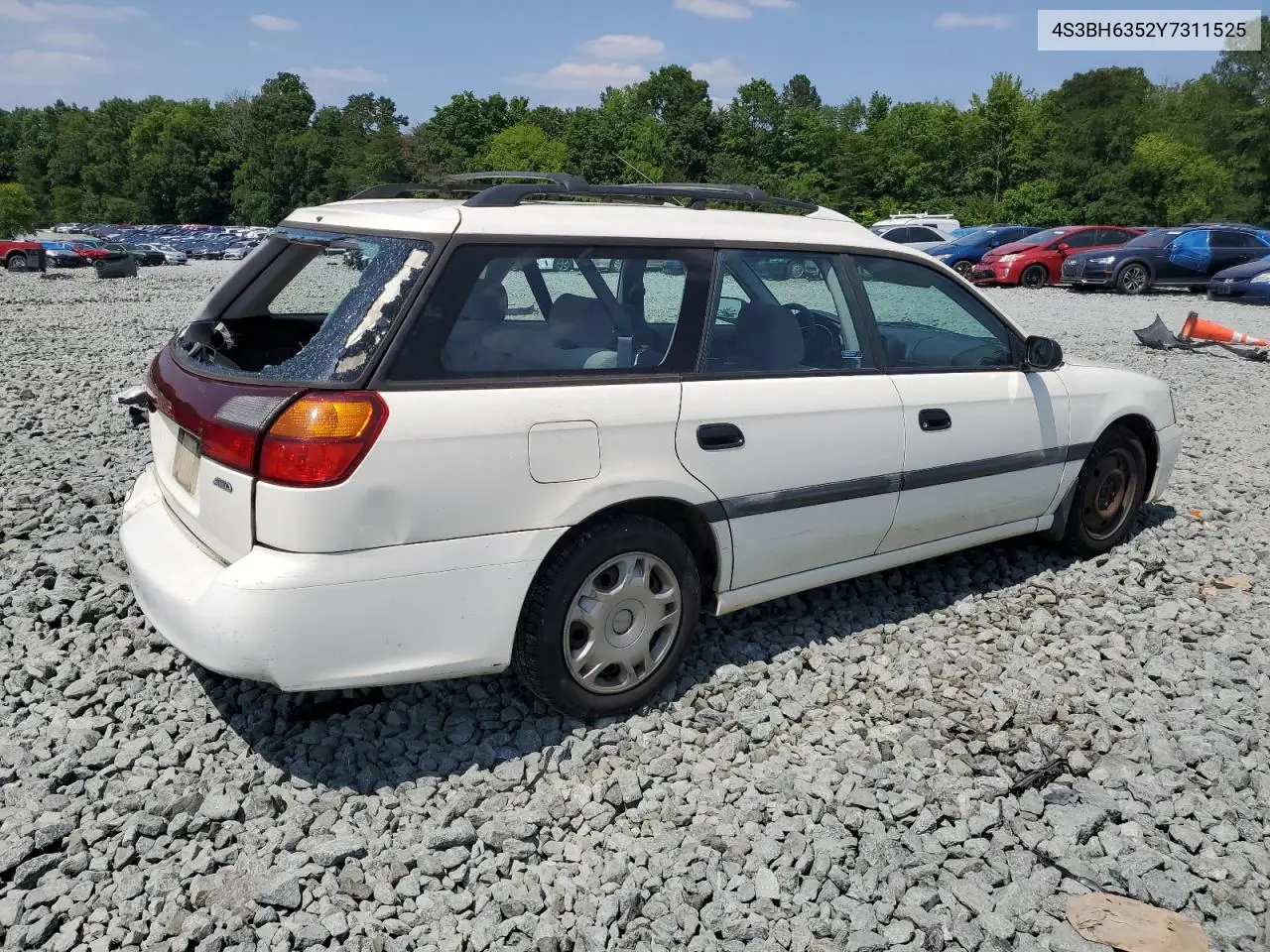 2000 Subaru Legacy L VIN: 4S3BH6352Y7311525 Lot: 58557665