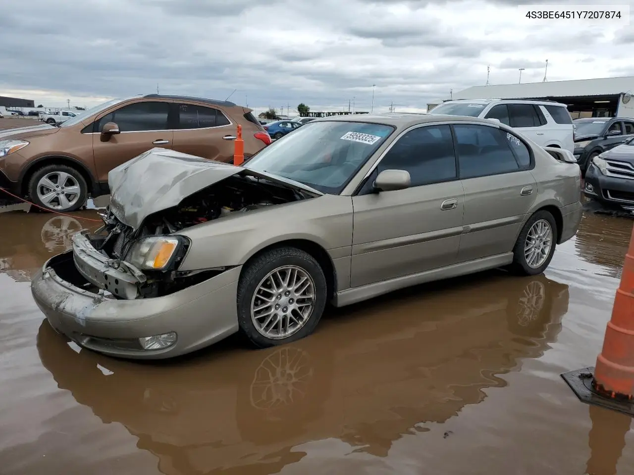 2000 Subaru Legacy Gt VIN: 4S3BE6451Y7207874 Lot: 59583325