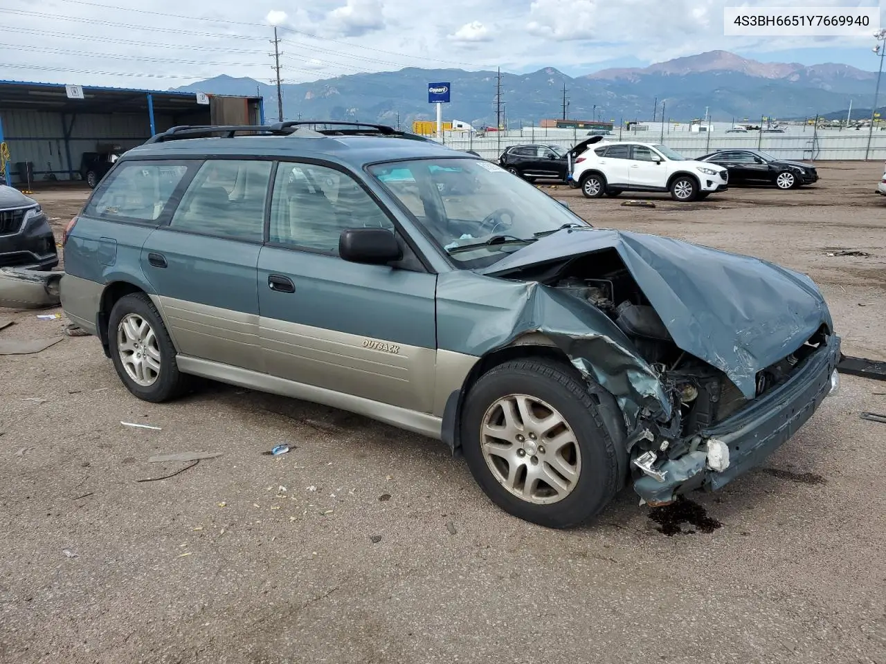 2000 Subaru Legacy Outback VIN: 4S3BH6651Y7669940 Lot: 61820545