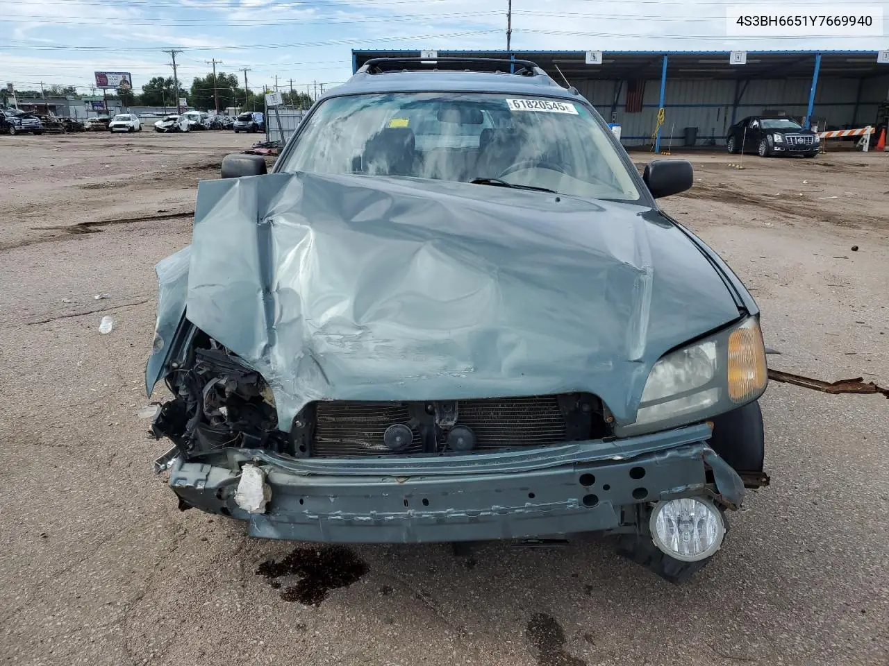 2000 Subaru Legacy Outback VIN: 4S3BH6651Y7669940 Lot: 61820545