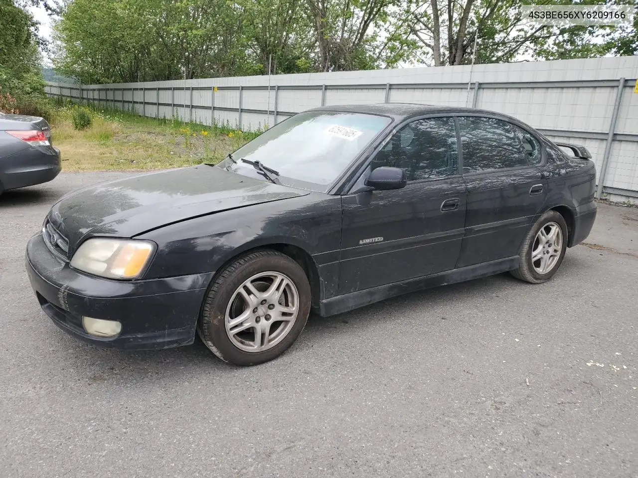 2000 Subaru Legacy Gt Limited VIN: 4S3BE656XY6209166 Lot: 62591605