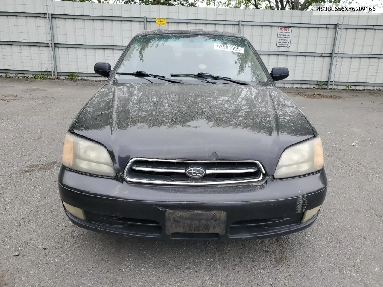 2000 Subaru Legacy Gt Limited VIN: 4S3BE656XY6209166 Lot: 62591605